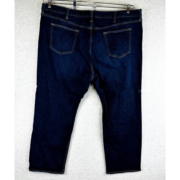 Old Navy Mens Jeans Sz 50x32 Slim Leg Dark Wash Denim Pockets Stretch Pockets - Picture 4 of 8